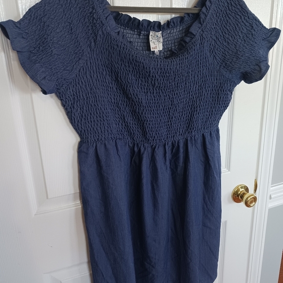 Naif denim looking soft off the shoulder dress size 1X - Picture 3 of 7